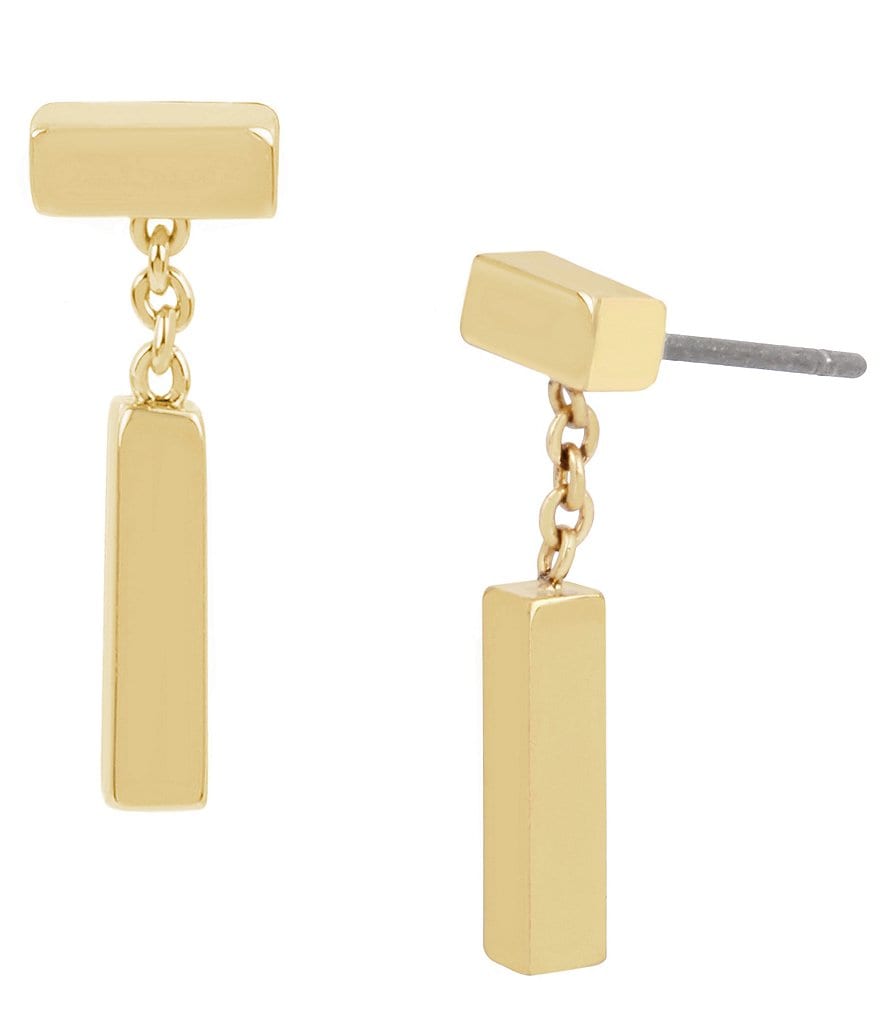 AllSaints Geometric Bar Drop Earrings
