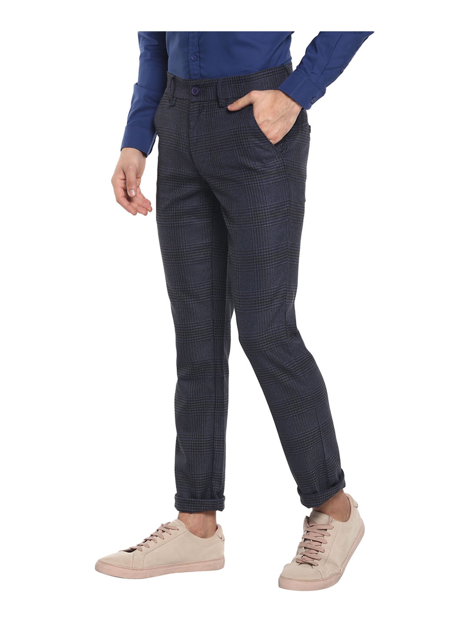 Red Chief Black Checks Trousers