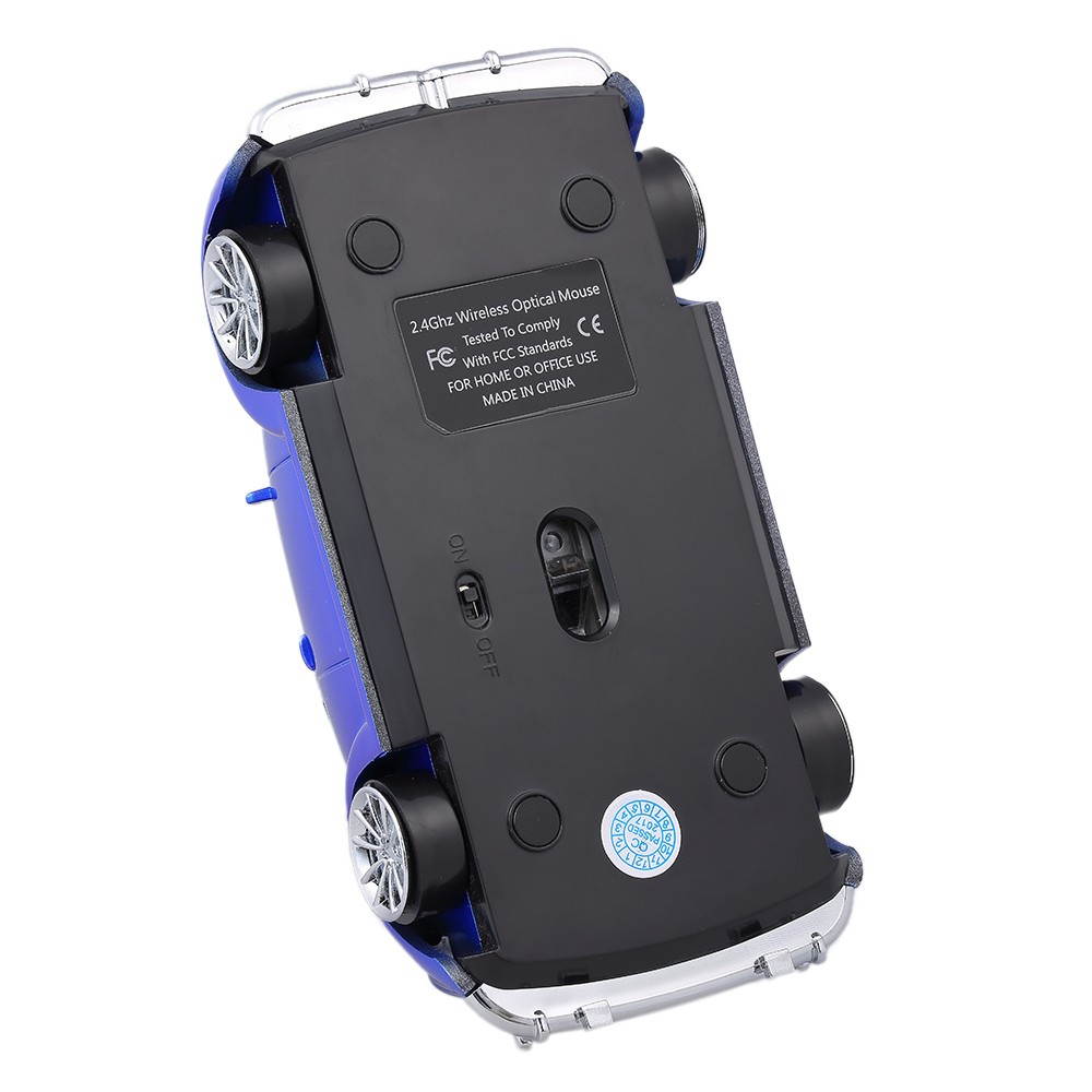 2.4G Wireless Car Mouse USB Computer Mice Car Shape 1000 DPI with LED Light Receiver for PC Laptop