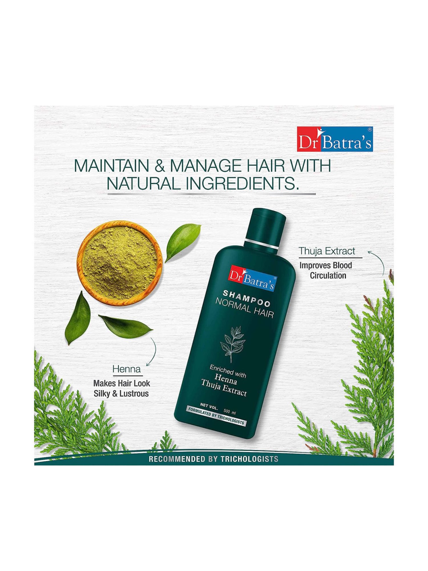 Dr. Batra's Hair Vitalizing Serum & Normal Shampoo