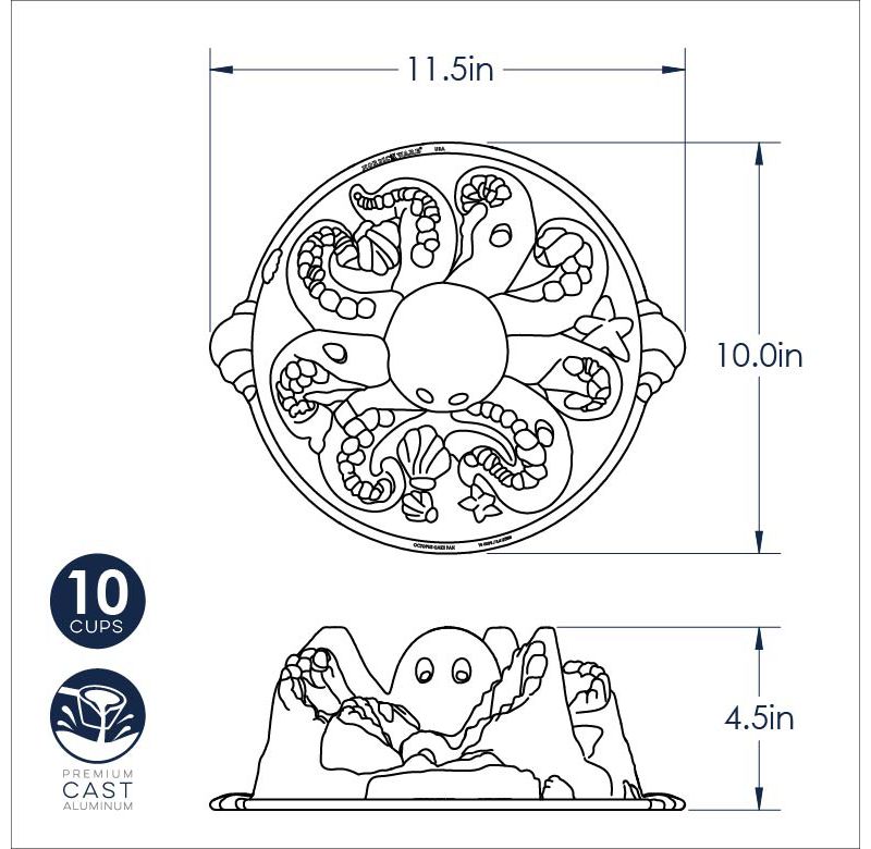 Nordic Ware Party Time Octopus Pan
