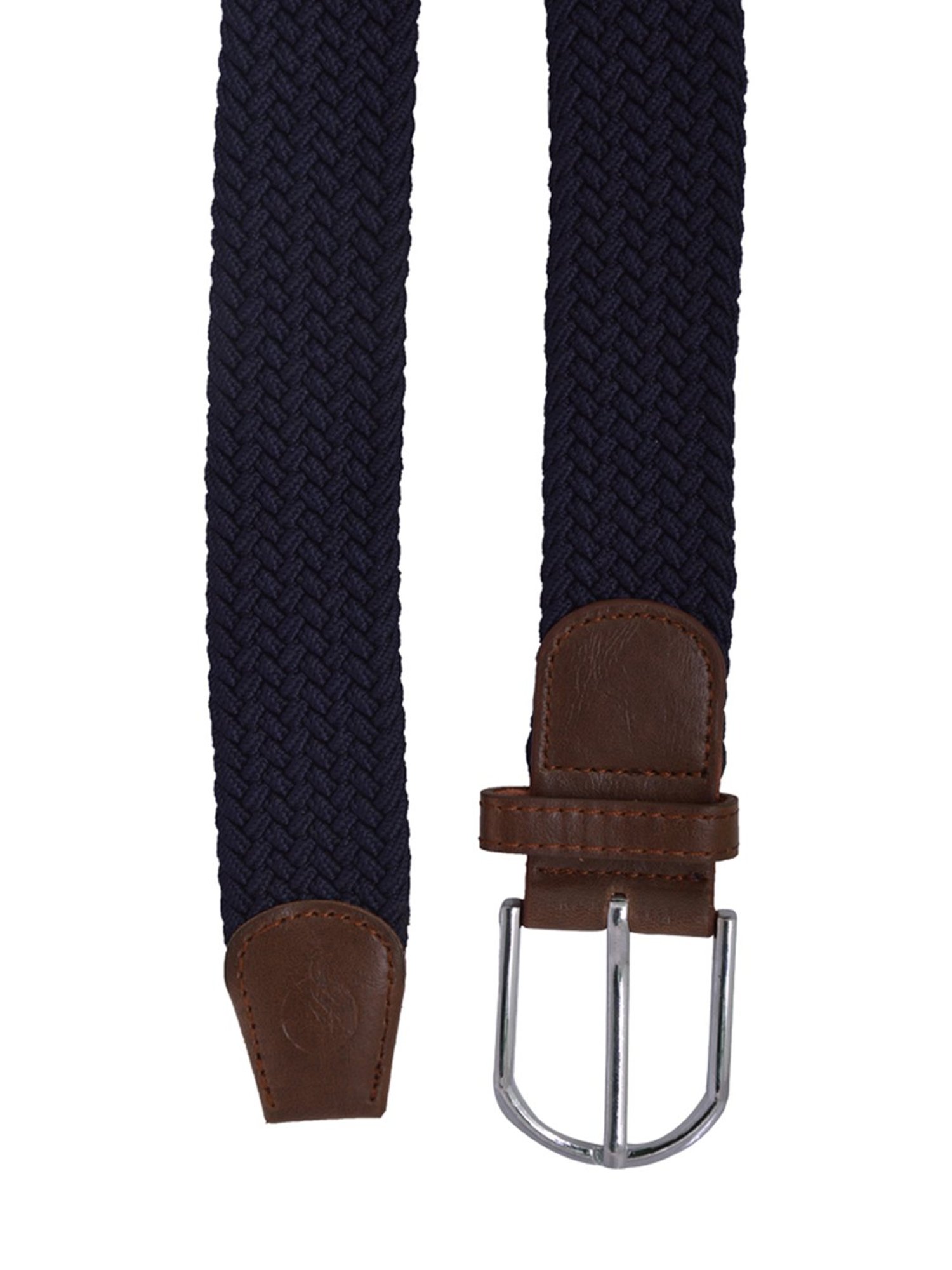 BULCHEE Blue Leather Casual Belt for Men