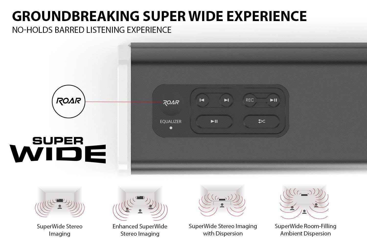 Creative Iroar Go Intelligent Splash-Proof Portable 5-Driver Bluetooth Speaker with Superwide Technology