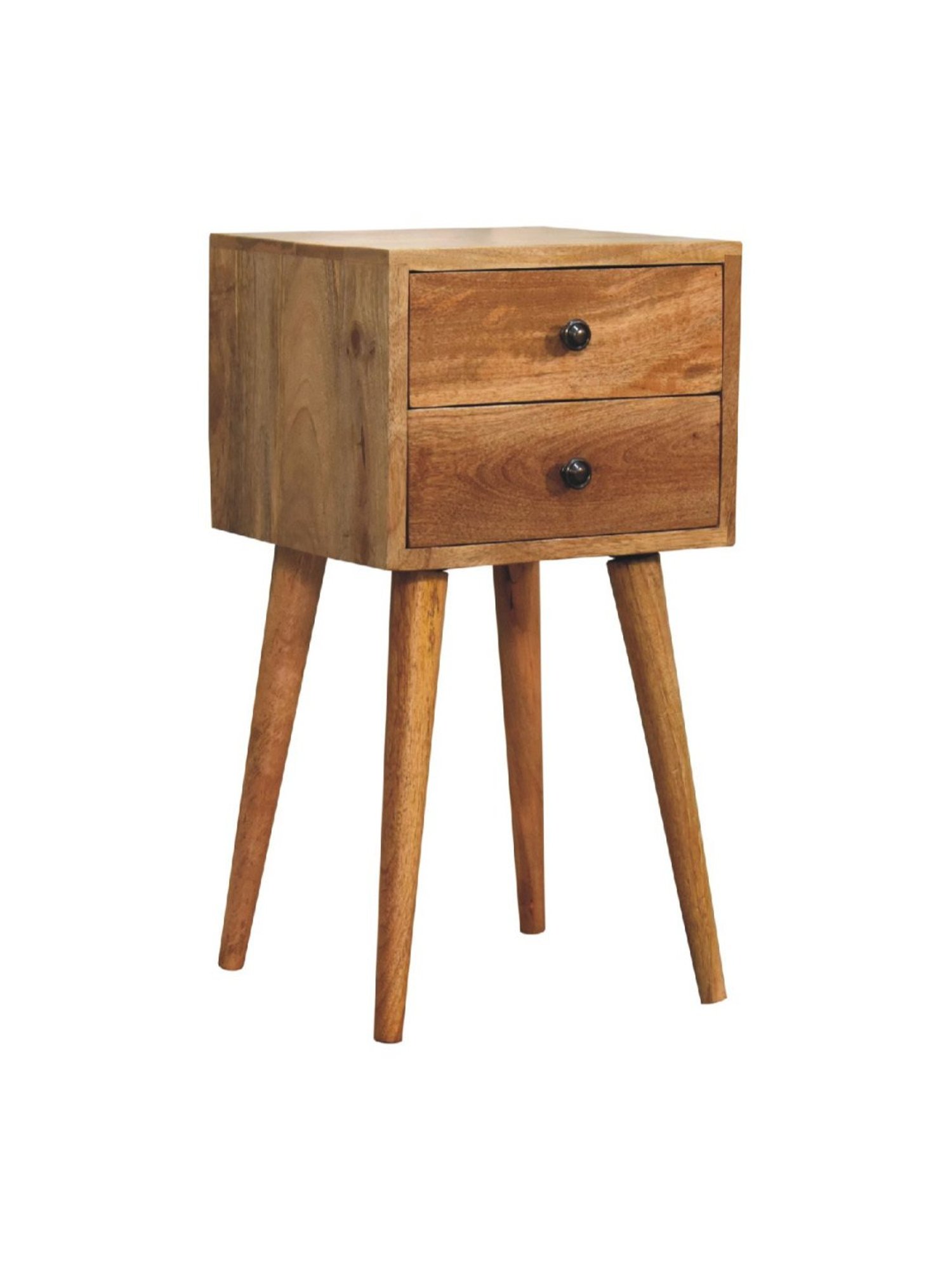 Ikiriya Avina Solid Dark Brown Wood End Table