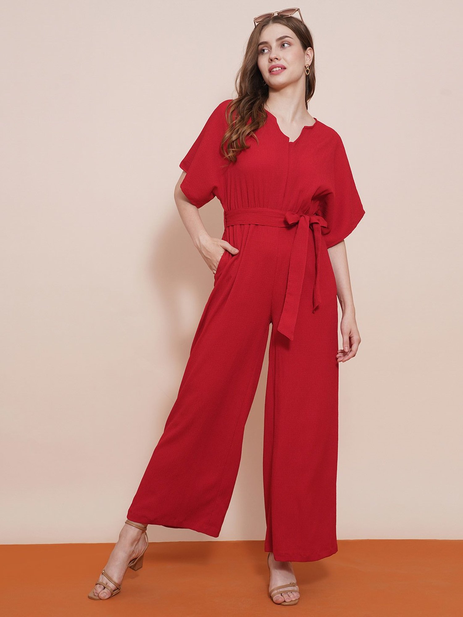 Globus Red Maxi Jumpsuit