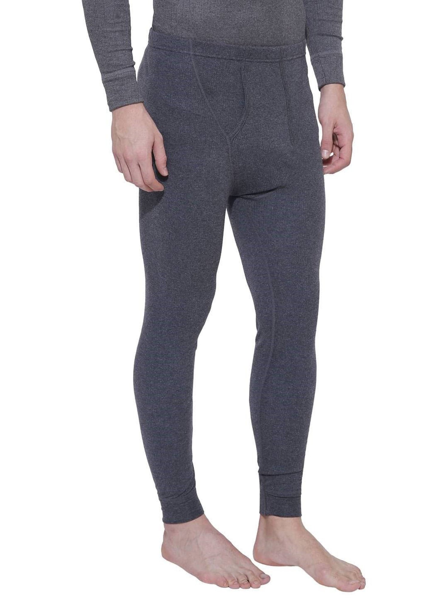 Bodycare Anthra Melange Regular Fit Thermal Bottoms