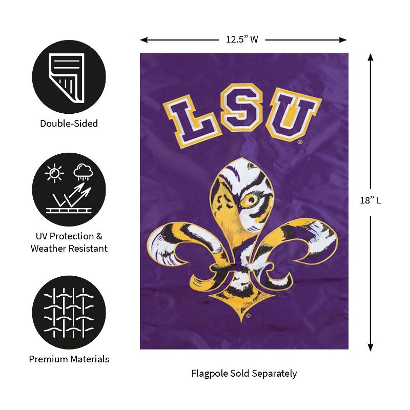 Evergreen Team Sports America Flag LSU Fleur-de-Tigre