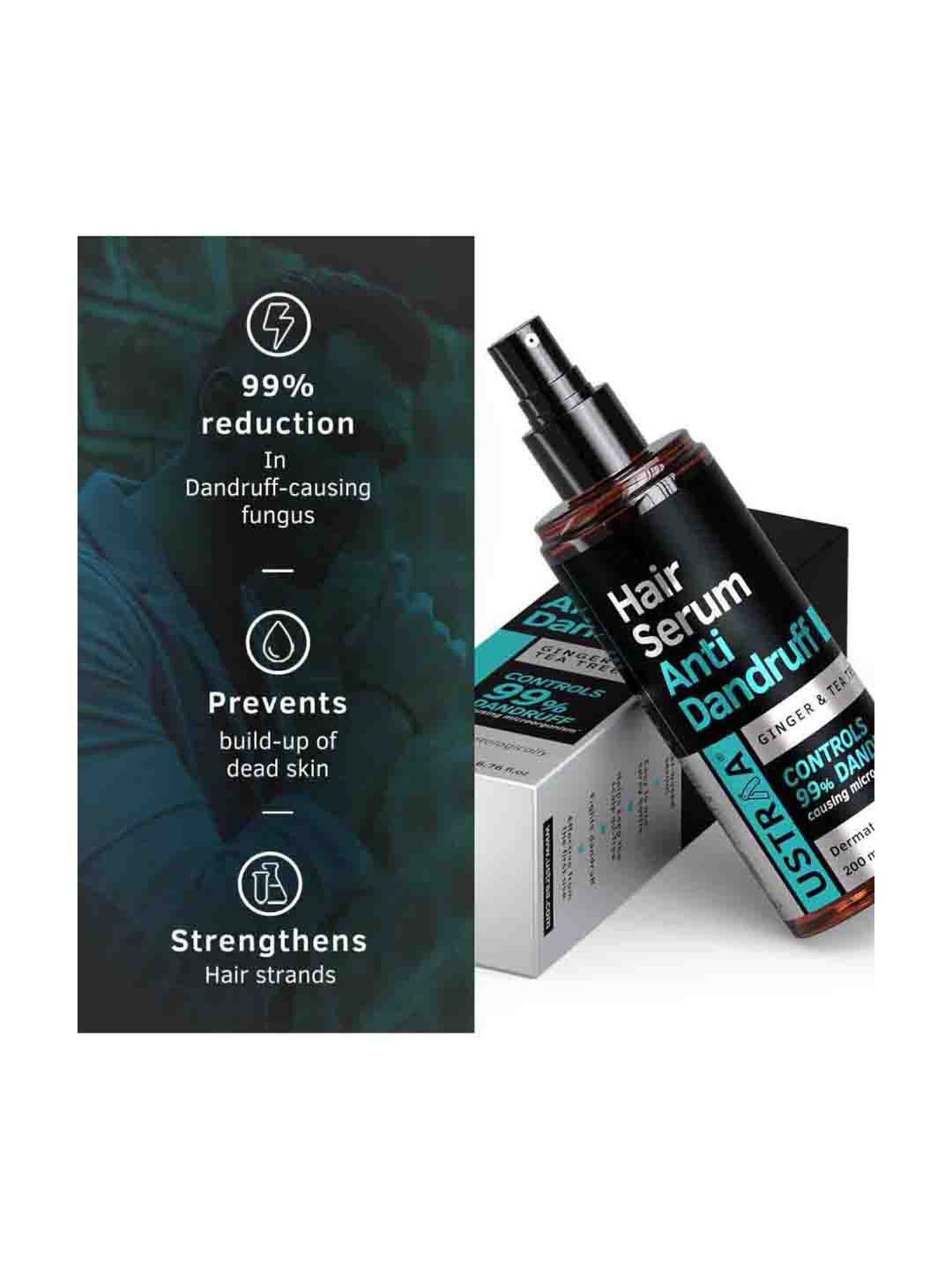 Ustraa Power Face Wash & Hair Growth Vitalizer Combo Set