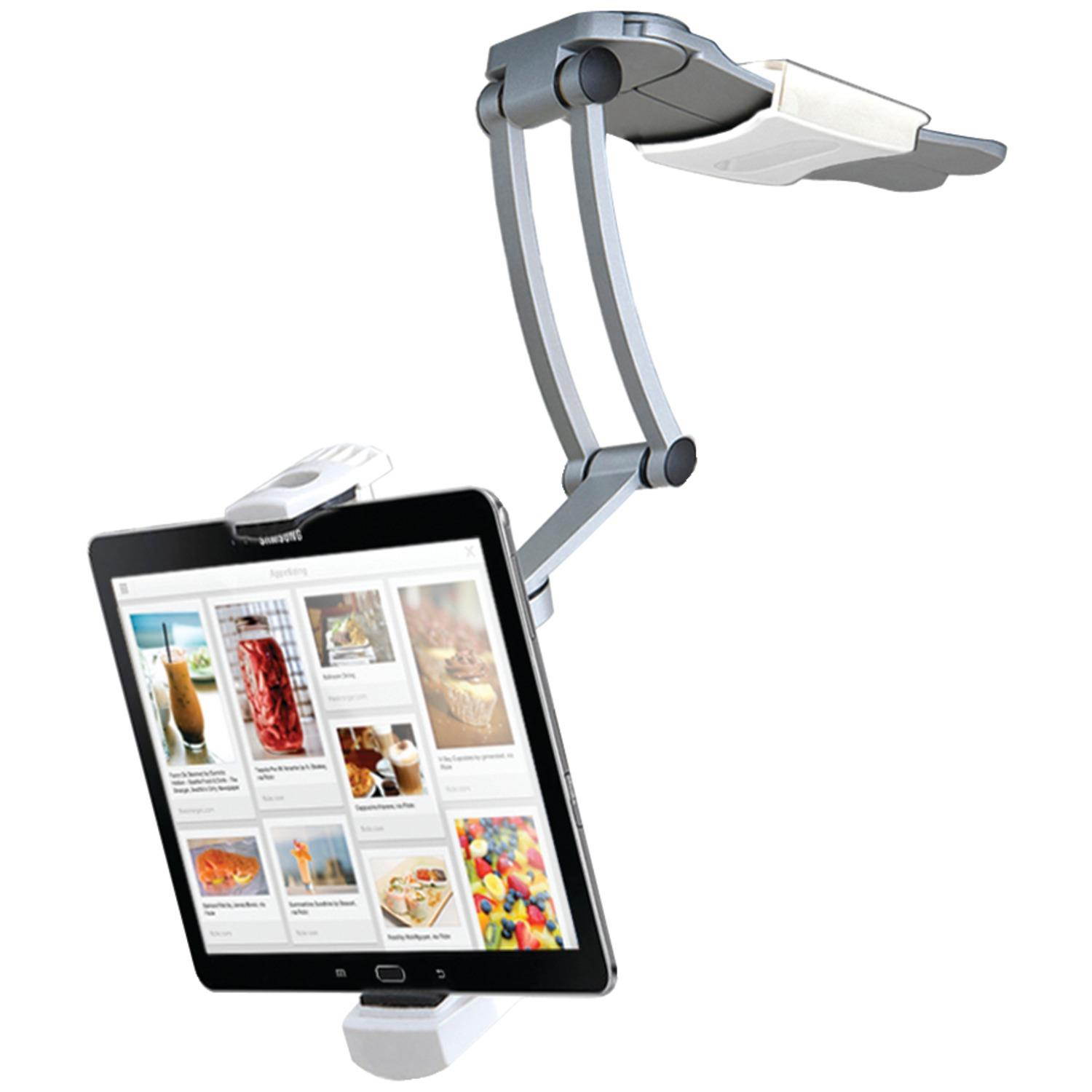 CTA Digital 2-in-1 Kitchen Mount Stand for 7-13 Inch Tablets / iPad Air/ iPad Pro 12.9 / Surface Pro (PAD-KMS)