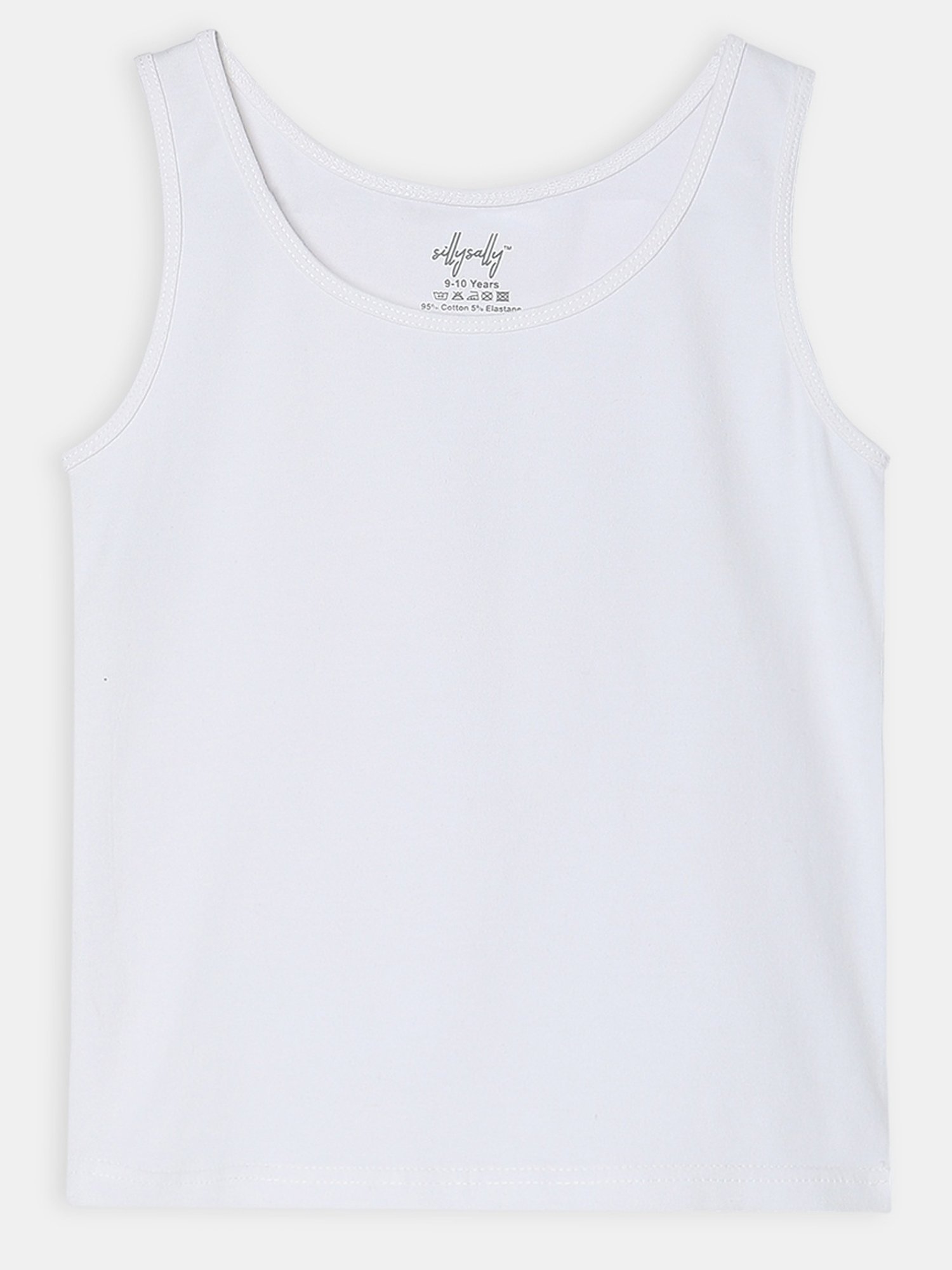 Sillysally Kids Black & White Regular Fit Vest