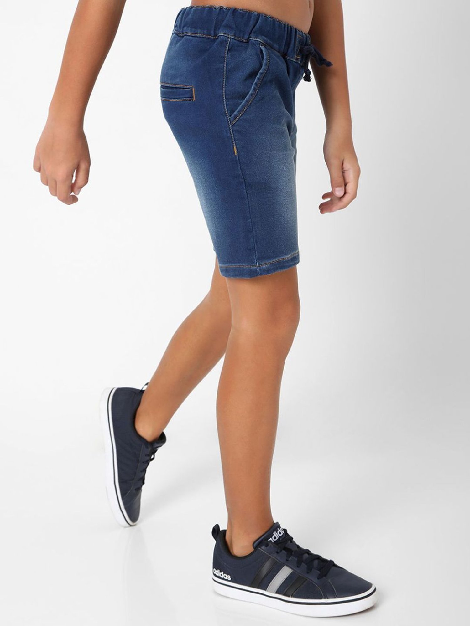 Gas Kids Blue Slim Fit Shorts