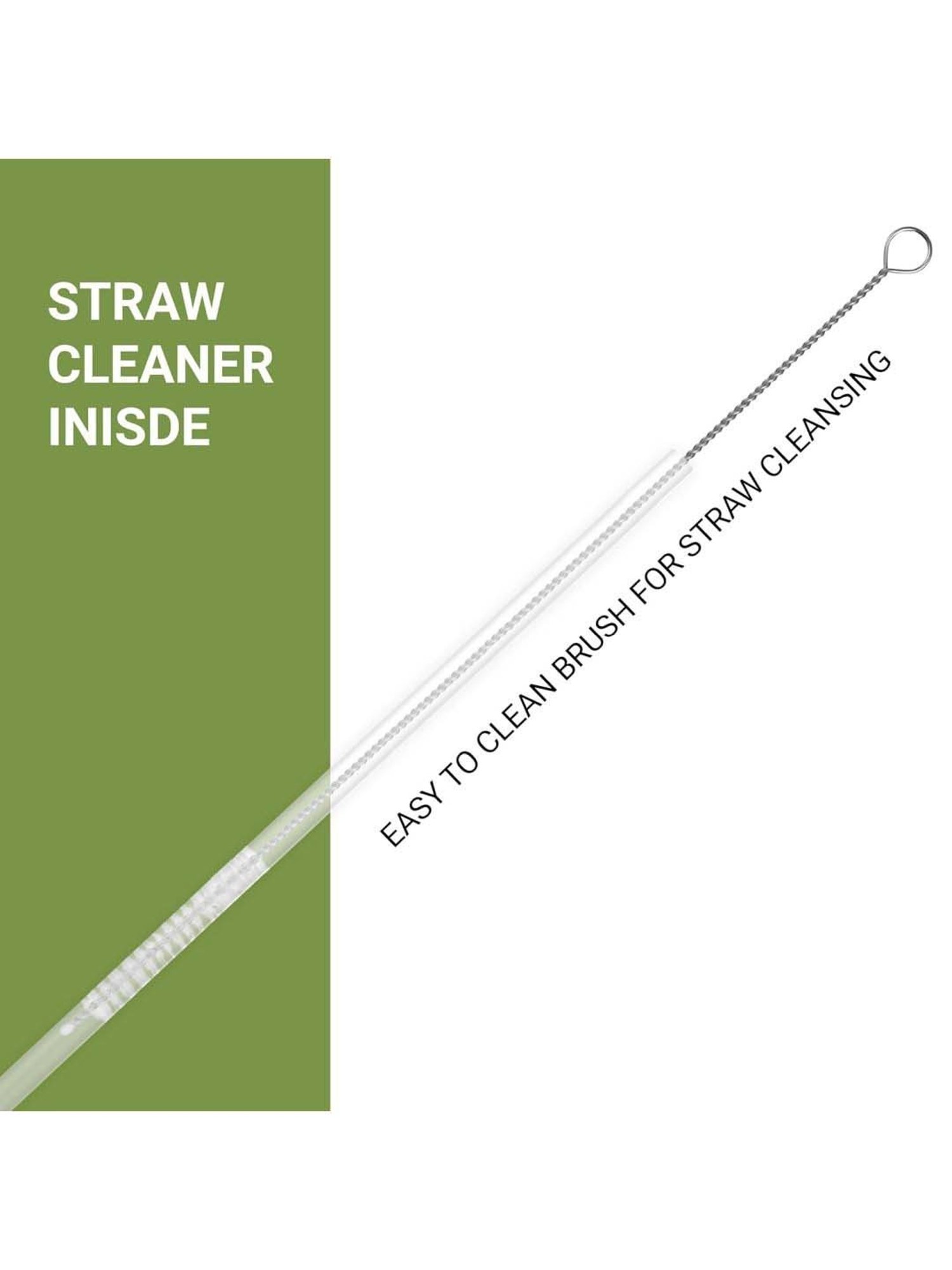 Pigeon Green Stainless Steel Rush Thermos Flask With Straw & Screw Cap (1 L)