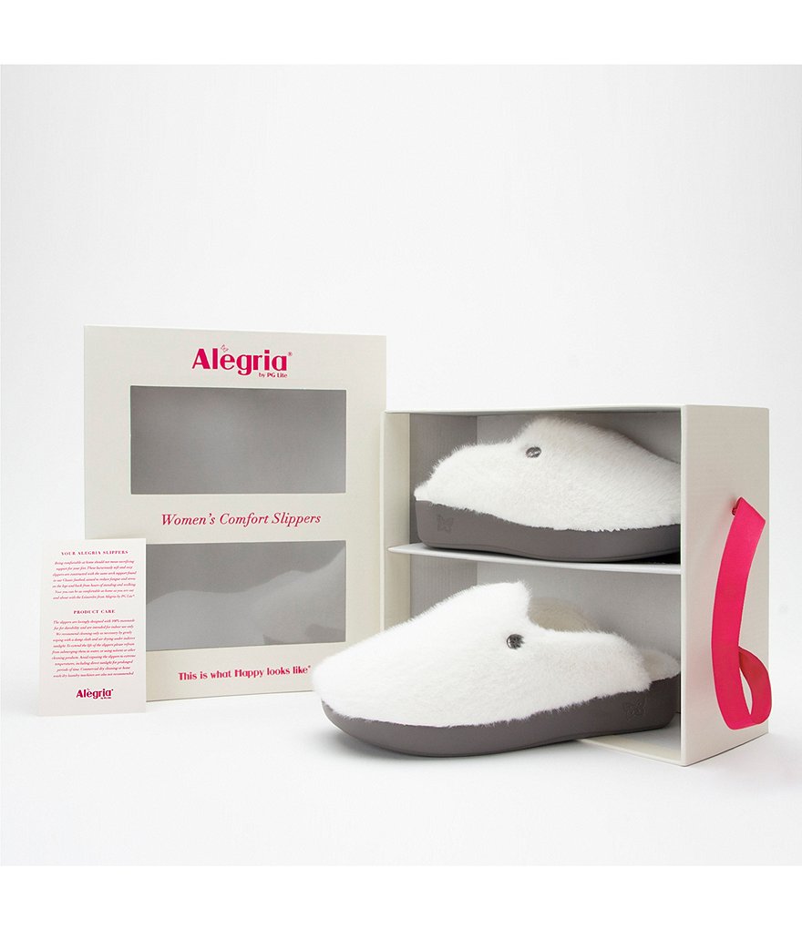 Alegria Leisurelee Faux Fur Shearling Slipper Clogs