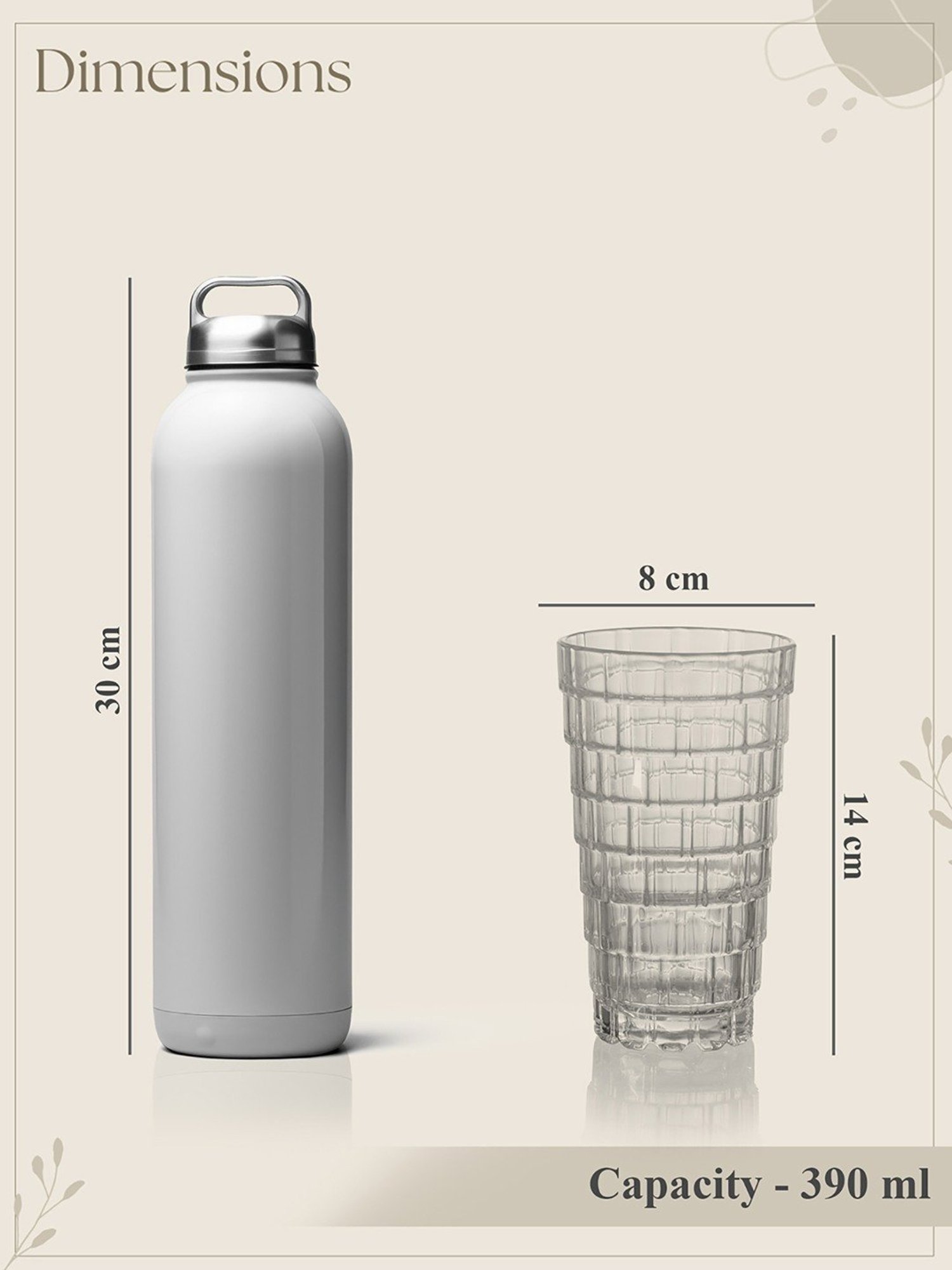 Trovea's Italian Crystal Helix Transparent Glass Highball Glass - Set of 6