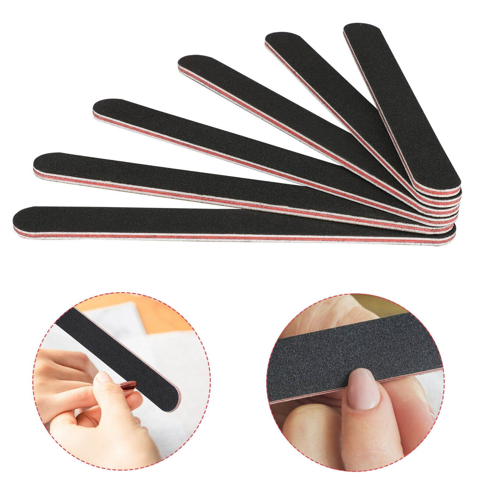 12pcs Nail Art Tips Sandpaper Block Buffer Buffing Manicure File Polish Sponge