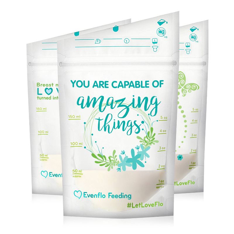 Evenflo Advanced Breast Milk Storage Bags 5oz, 100ct
