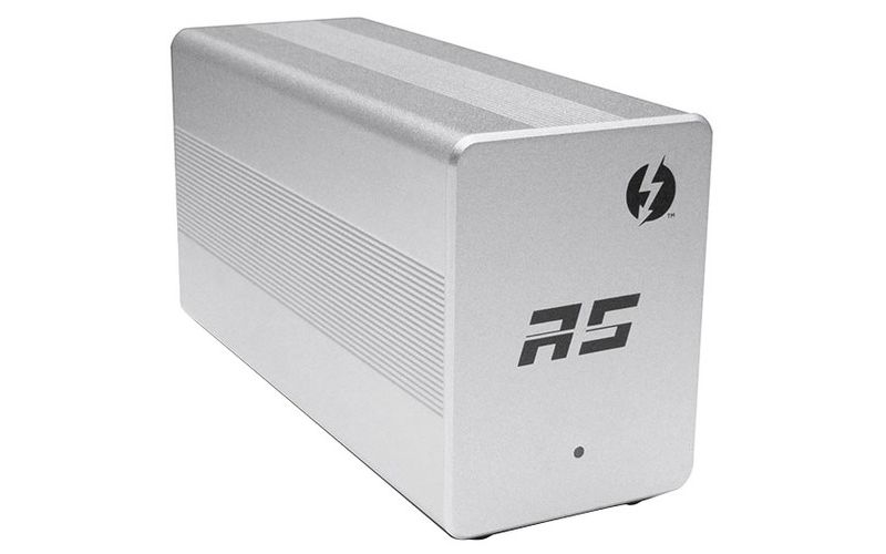 HighPoint RocketStor 6324L Drive Enclosure Serial ATA/600 - Thunderbolt 2, eSATA, Mini-SAS Host Interface - 4 x HDD Supported - 4 x SSD Supported