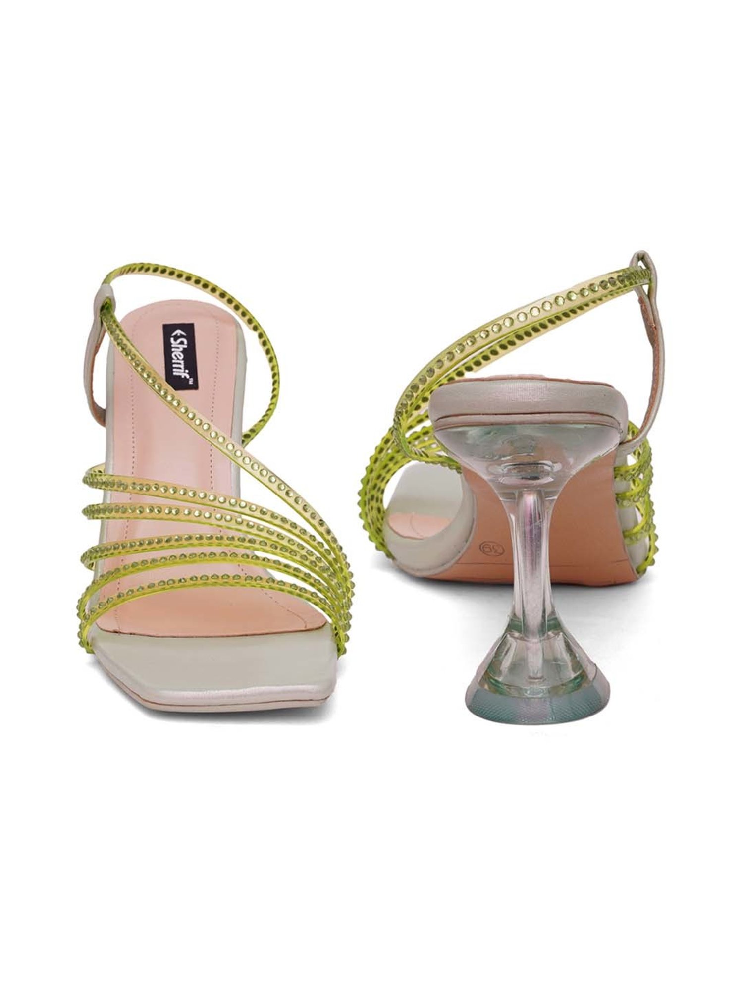 Sherrif Women's Green Sling Back Sandals