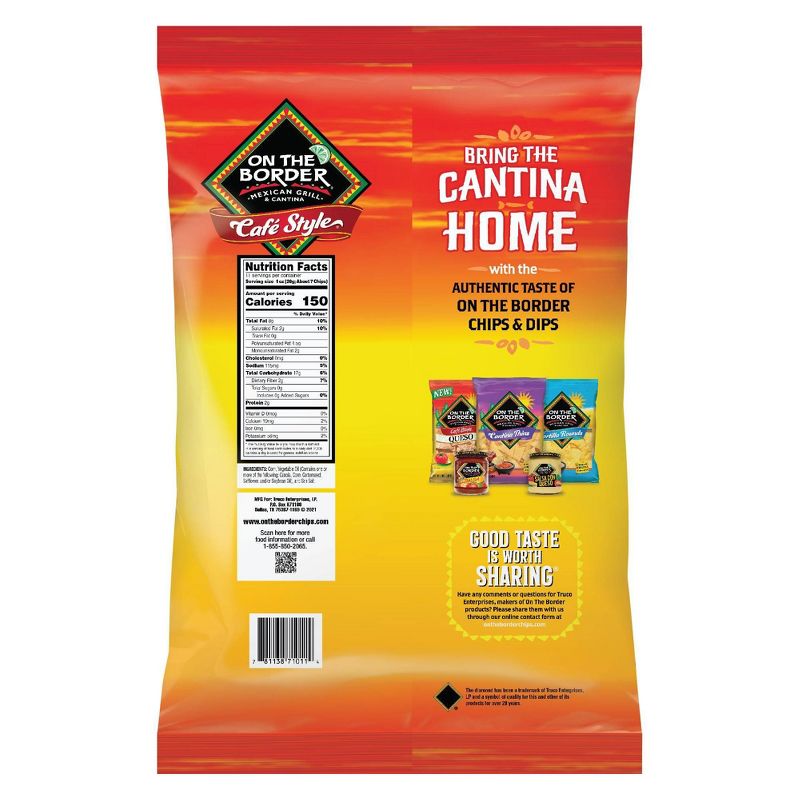 On The Border Café Style Tortilla Chips - 11oz