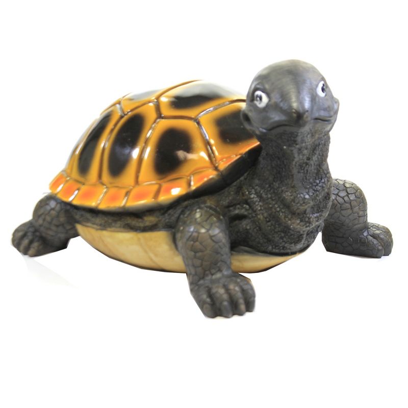 Home & Garden 9.75" Big Turtle Walking Shell Garden Decor Direct Designs International  -  Outdoor Sculptures And Statues
