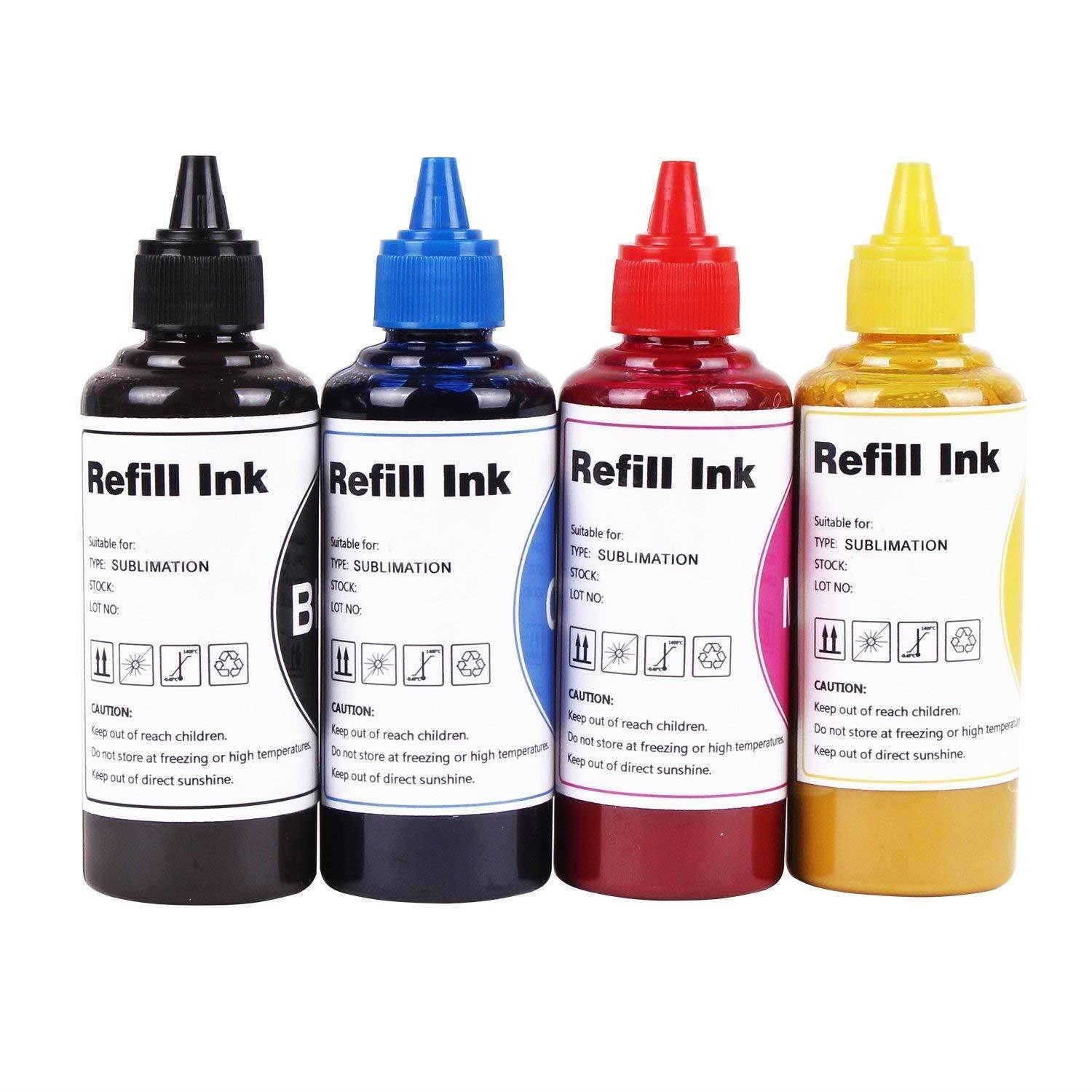 Sublimation Ink for Inkjet Printers Sublimation Ink for C68 C88 C88+ WF-7710 WF-7720 WF-7210 WF-3630 WF-3620 WF-3640 WF-7110 WF-7620, Heat Transfer on Mugs, t-Shirts, Phone Cases
