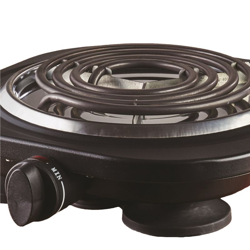 Brentwood 1000 Watt Single Electric Burner in Black