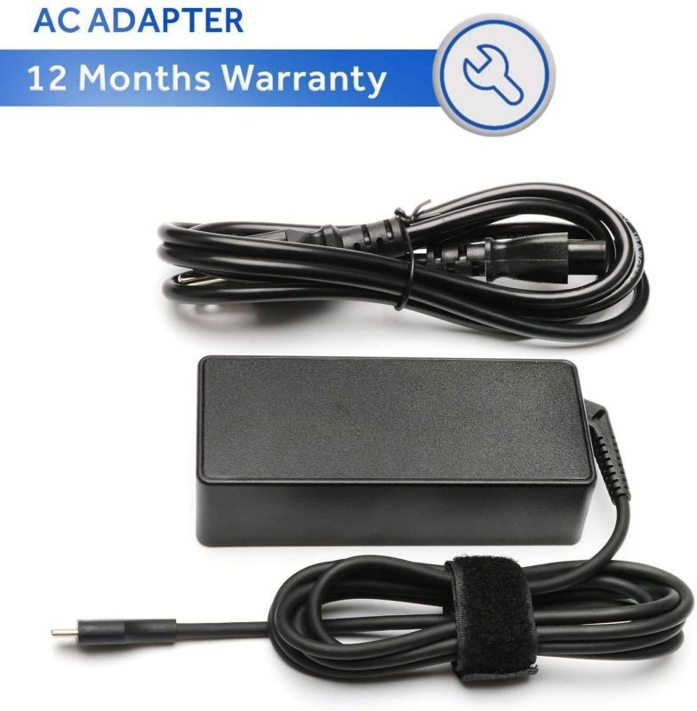 45W 65W USB-C AC Charger Laptop for Lenovo ThinkPad T480 T480s T490 T490s T590 T580Chromebook 100e 300e 500e c330 c340 s330 E480 E580 L380 Yoga910 920 C930 C740 Type-C Power Supply Adapter Cord