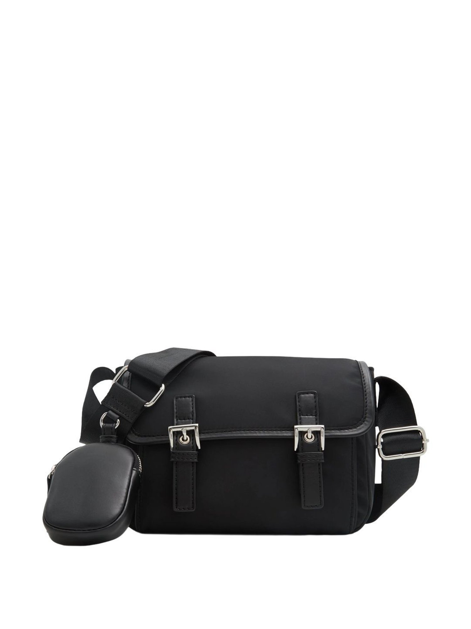 Call It Spring Black Solid Small Sling Handbag