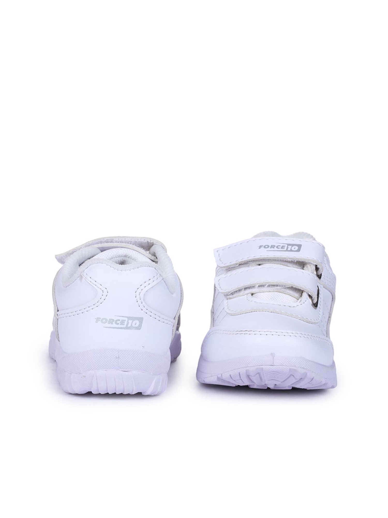 Force 10 By Liberty Kids White School Shoes