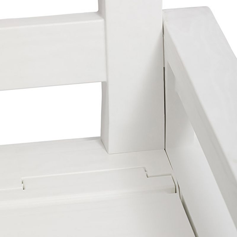 Toomax Z599E108 Foreverspring UV Weather Resistant Lockable Box Chest Bench for Outdoor Pool Patio Furniture and Deck Storage Bin, 70 Gallon (White)