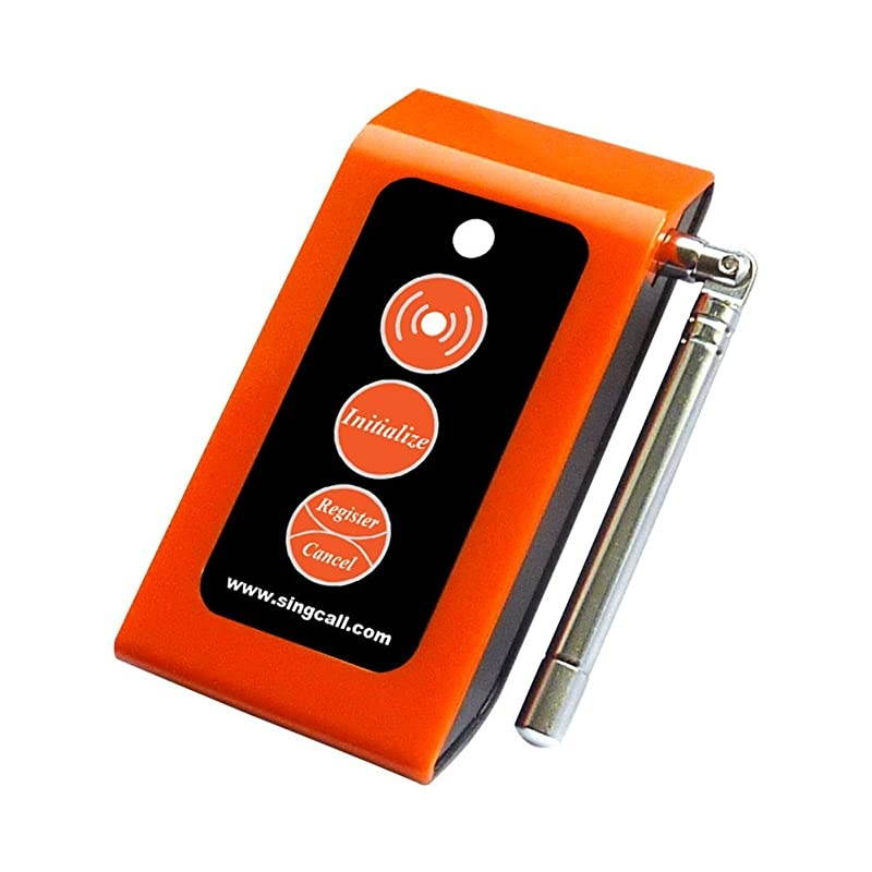 Home Caring Alarm System Nurse CallOval Rounded Lightweight ConvenientFit for Old Patients ChildrenA Caregiver Receiver 2 Necklace Pagers