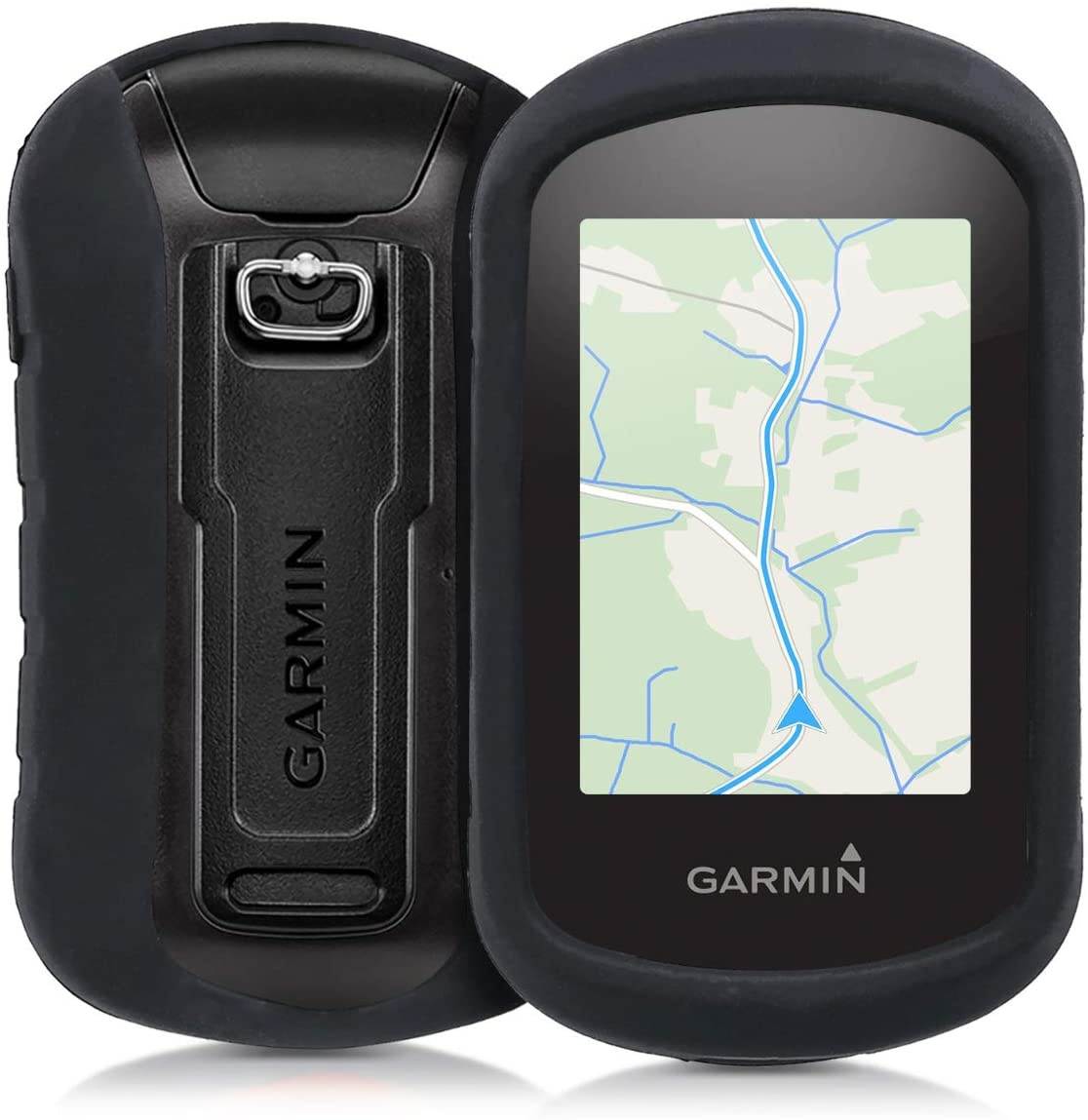 kwmobile Case Compatible with Garmin eTrex Touch 25/35 - GPS Handset Navigation System Soft Silicone Skin Protective Cover - Black