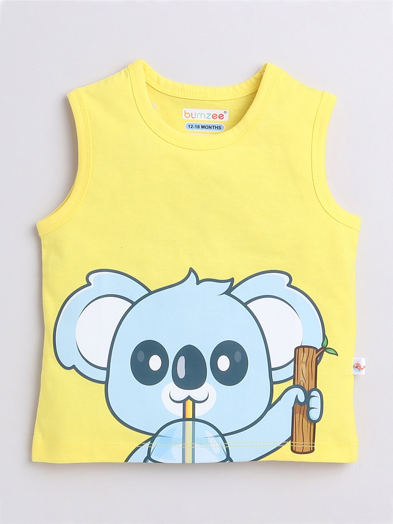 Bumzee Kids Red & Yellow Printed T-Shirt (Pack Of 2)