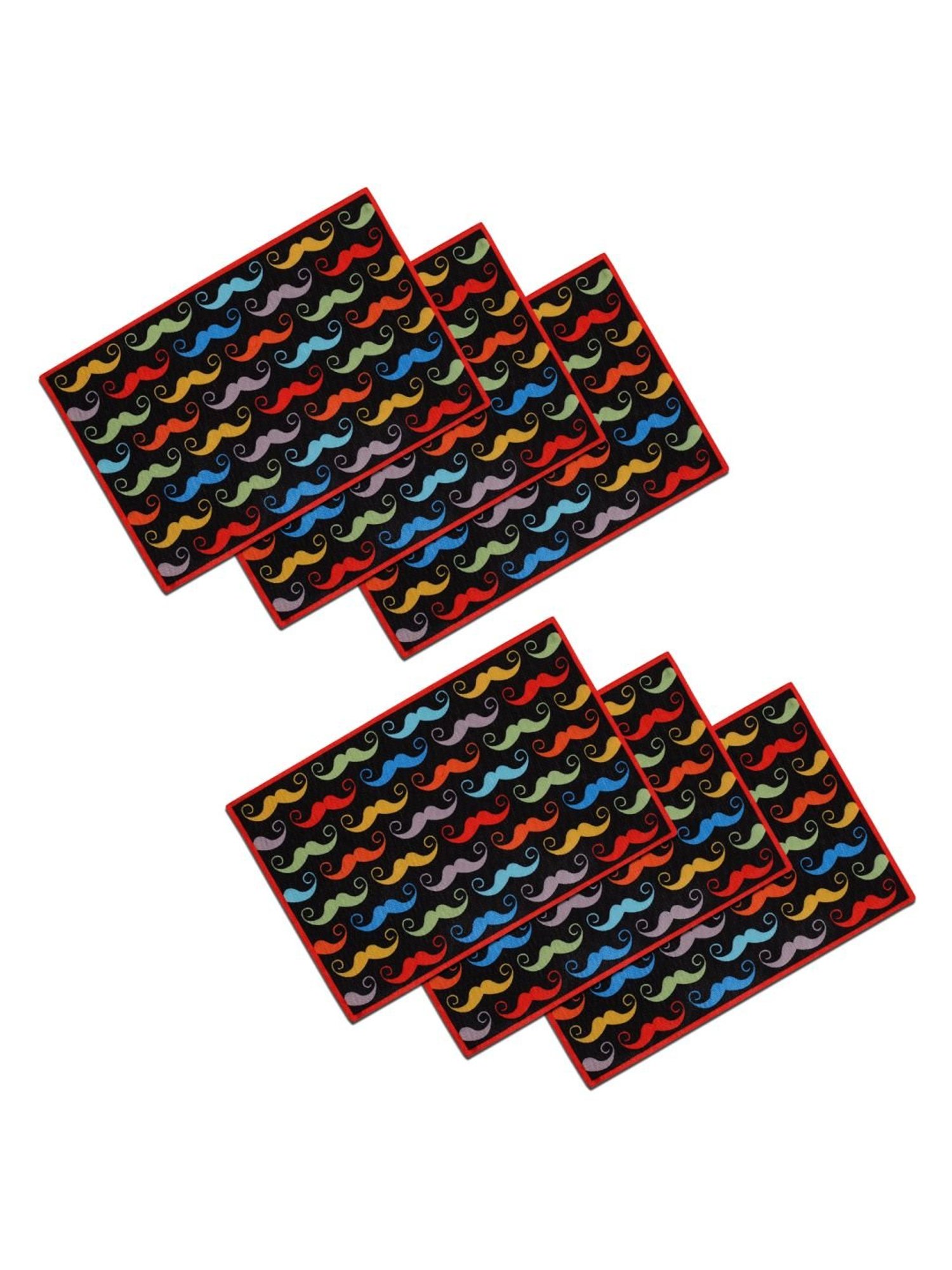 SEJ by Nisha Gupta Multicolor Placemats - Set of 6