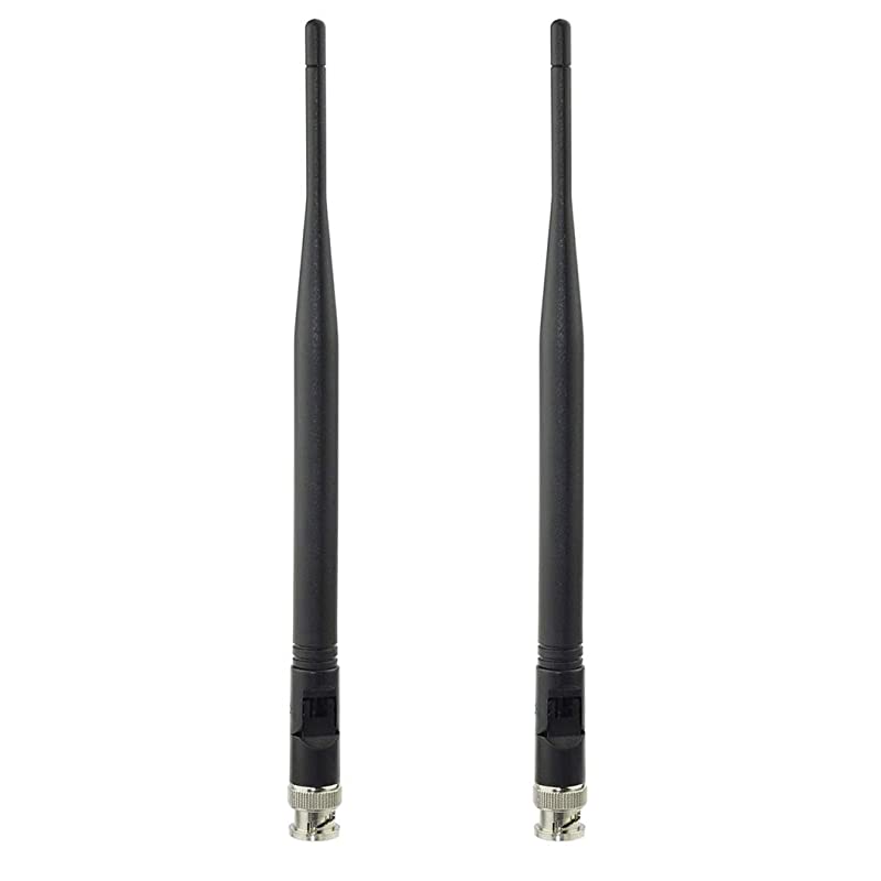 Wireless Microphone Receiver Antenna UHF 400MHz960MHz BNC Male Antenna 2Pack for Wireless Microphone System Receiver Remote Digital Audio Mic Receiver Amplifier Tuner Transmitter Device