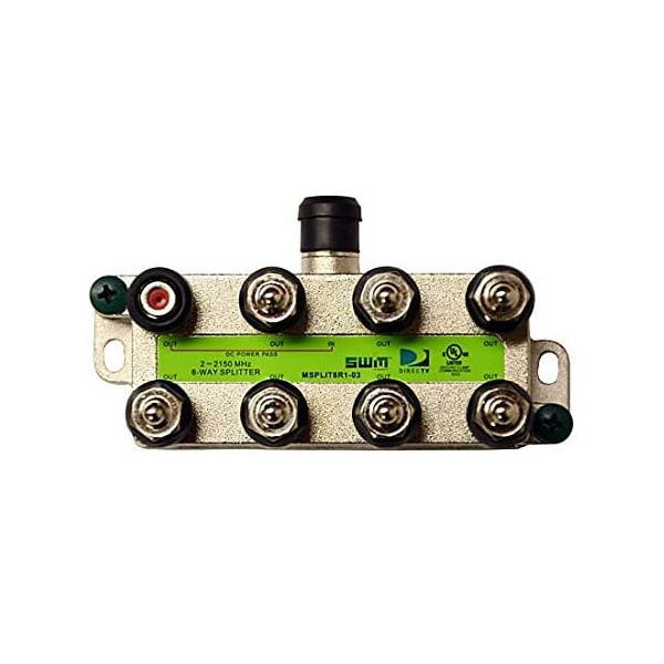 DirecTV 8-Way Wide Band Splitter for SWM LNB