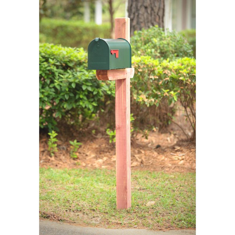 Gibraltar Mailbox Deluxe Drive In Mailbox and Address Posts Cedar