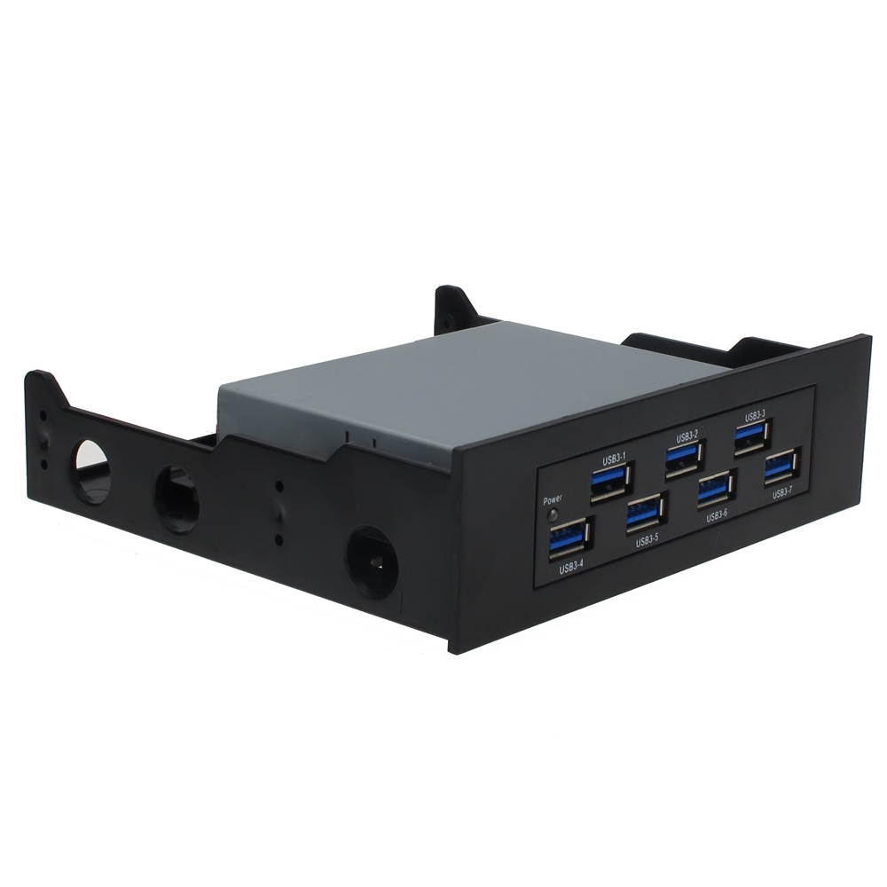 Sedna Internal USB 3.0 7 Port Hub ( 3.5" Floppy Bay with 5.25" DVD ROM Mounting Kit  )