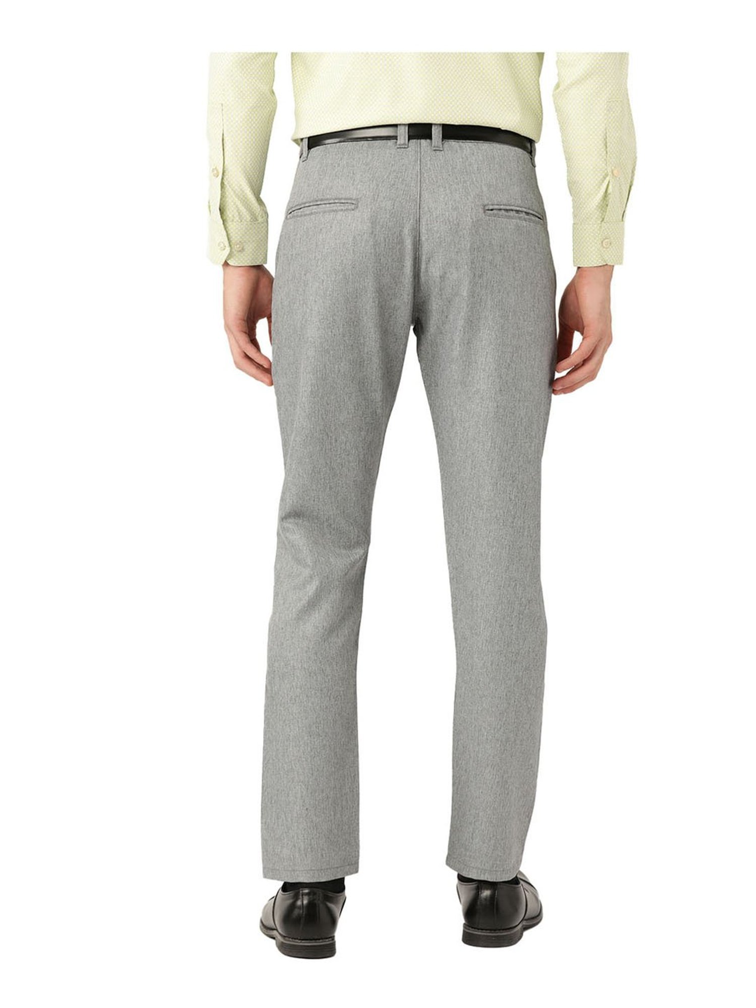 Sojanya Grey Regular Slim Fit Trousers