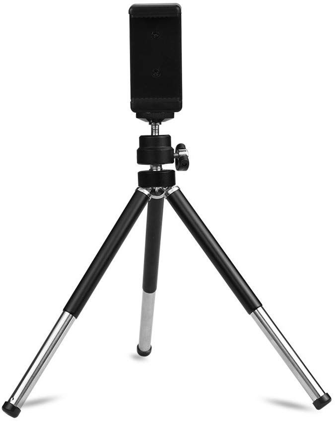 High Performance Webcam Tripod, Lightweight Mini Webcam Tripod for Logitech Webcam C920 C920S C922 C270 C615 Small Camera Tripod Mount Cell Phone Holder Stand