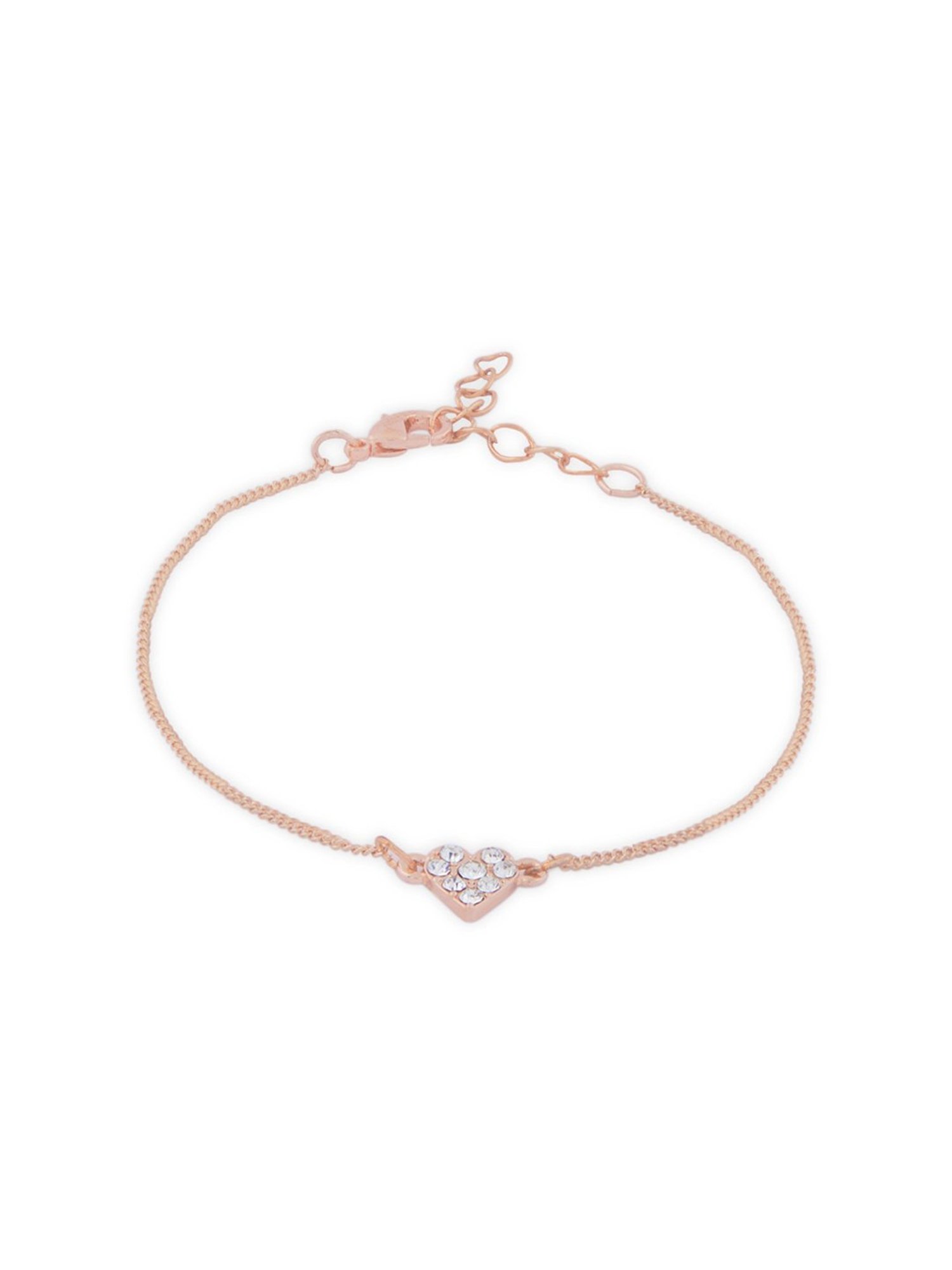 Zaveri Pearls Set Of 4 Gold & Rose Gold Contemporary Bracelets-ZPFK10543