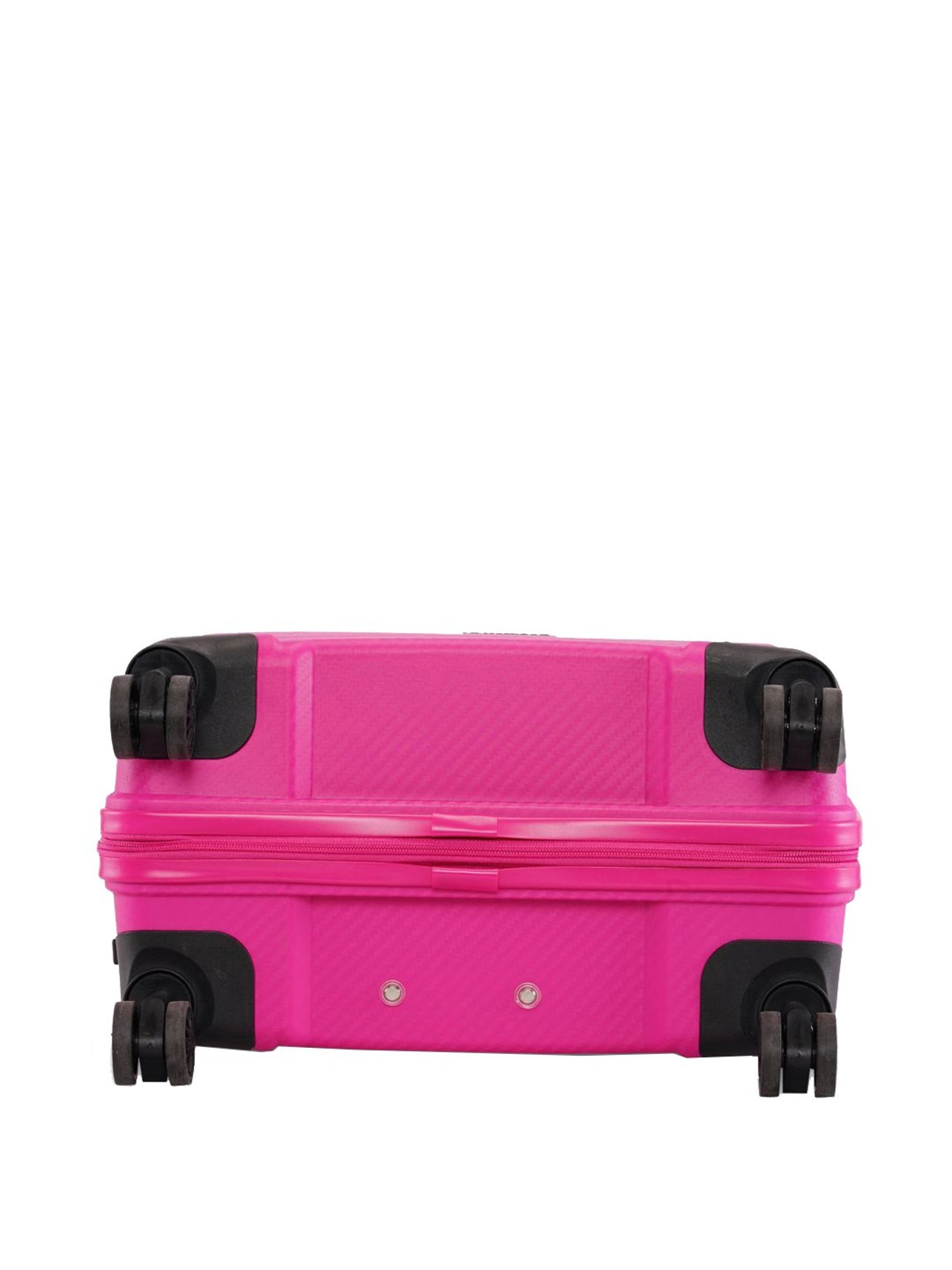 Swiss Brand Matterhorn Pink Textured Hard Medium Trolley Bag - 26 cm