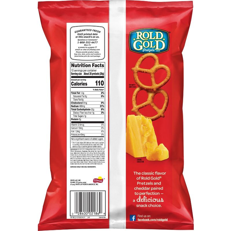 Rold Gold Cheddar Flavored Tiny Twists Pretzels - 10.0oz