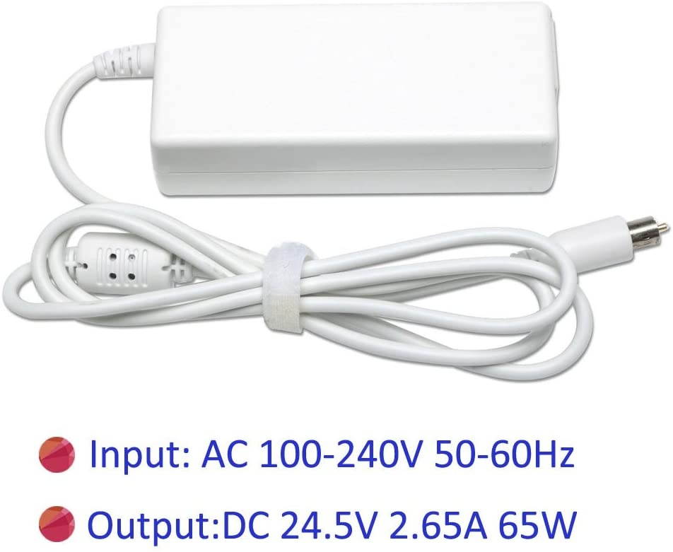 65W 2.65A 24.5V AC Power Adapter Charger for PowerBook G4 A1021,iBook G4, PowerBook G4 15.2-inch with Size 7.7mmX2.5mm
