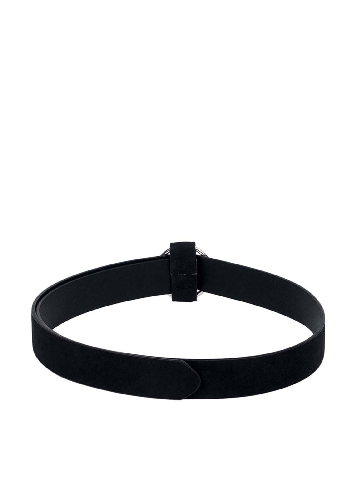 Crusset Black Suede Waist Belt for Women