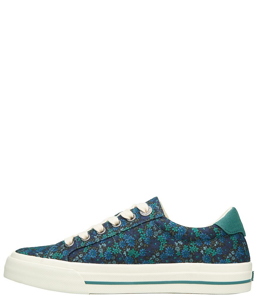 Taos Footwear Z-Soul Floral Canvas Zip Oxford Sneakers