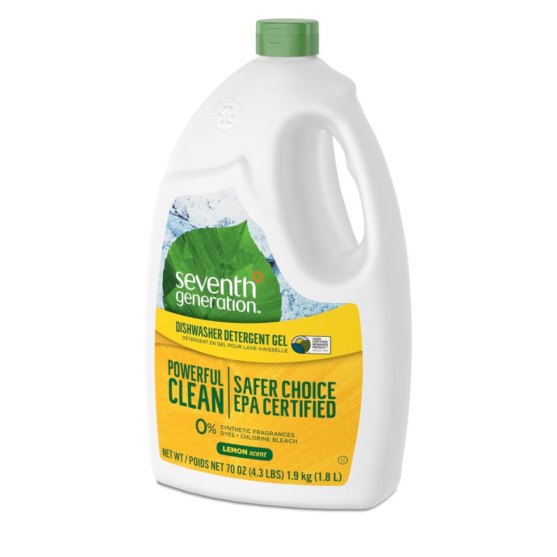 Seventh Generation Lemon Natural Dishwasher Detergent Gel - 70oz
