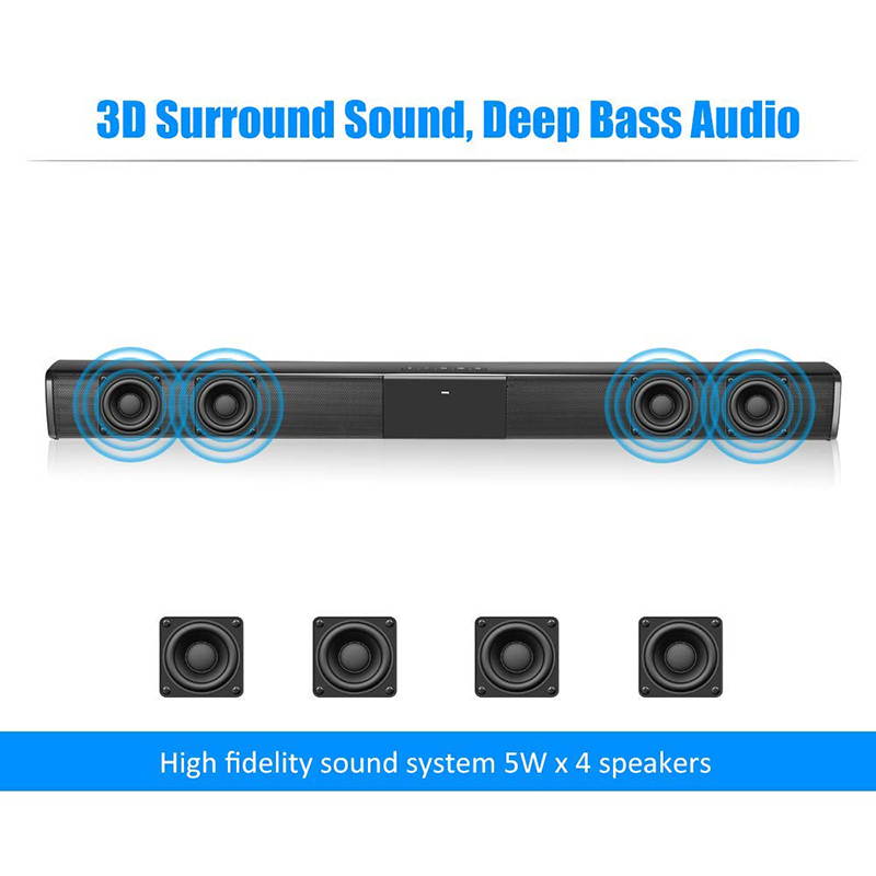 Wireless Bluetooth TV Sound Speaker Sound Bar Subwoofer for Home Theater