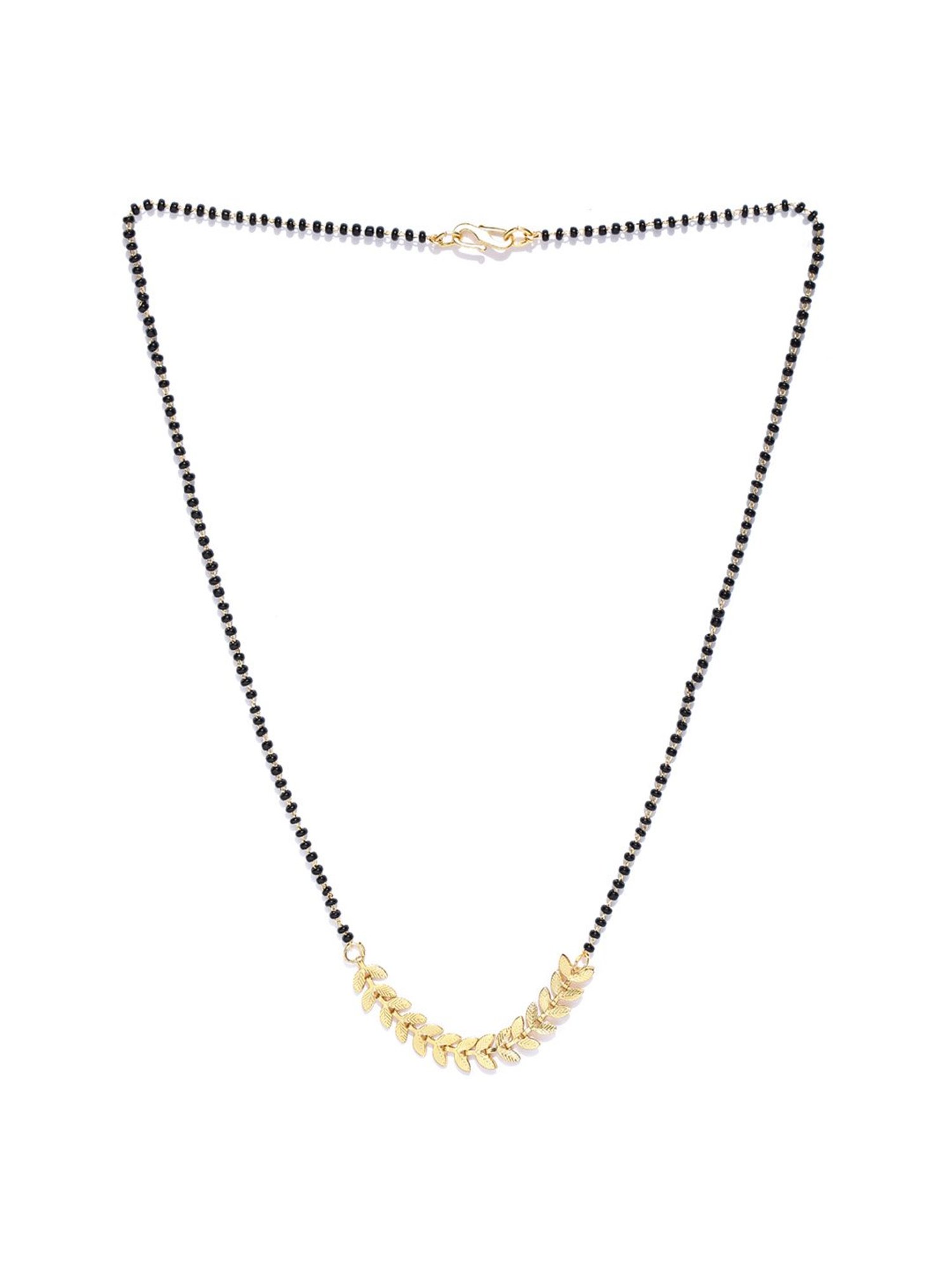 Priyaasi Leaf Golden Brass Mangalsutra