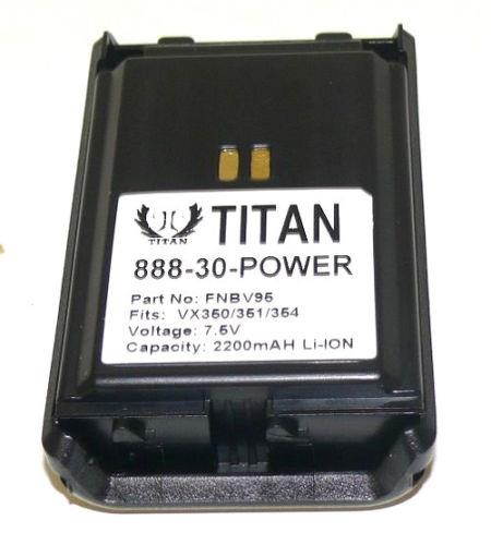 Replacement Yaesu VX-354 7.4V 2200mAH Li-ION Replacement Two Way Radio Battery